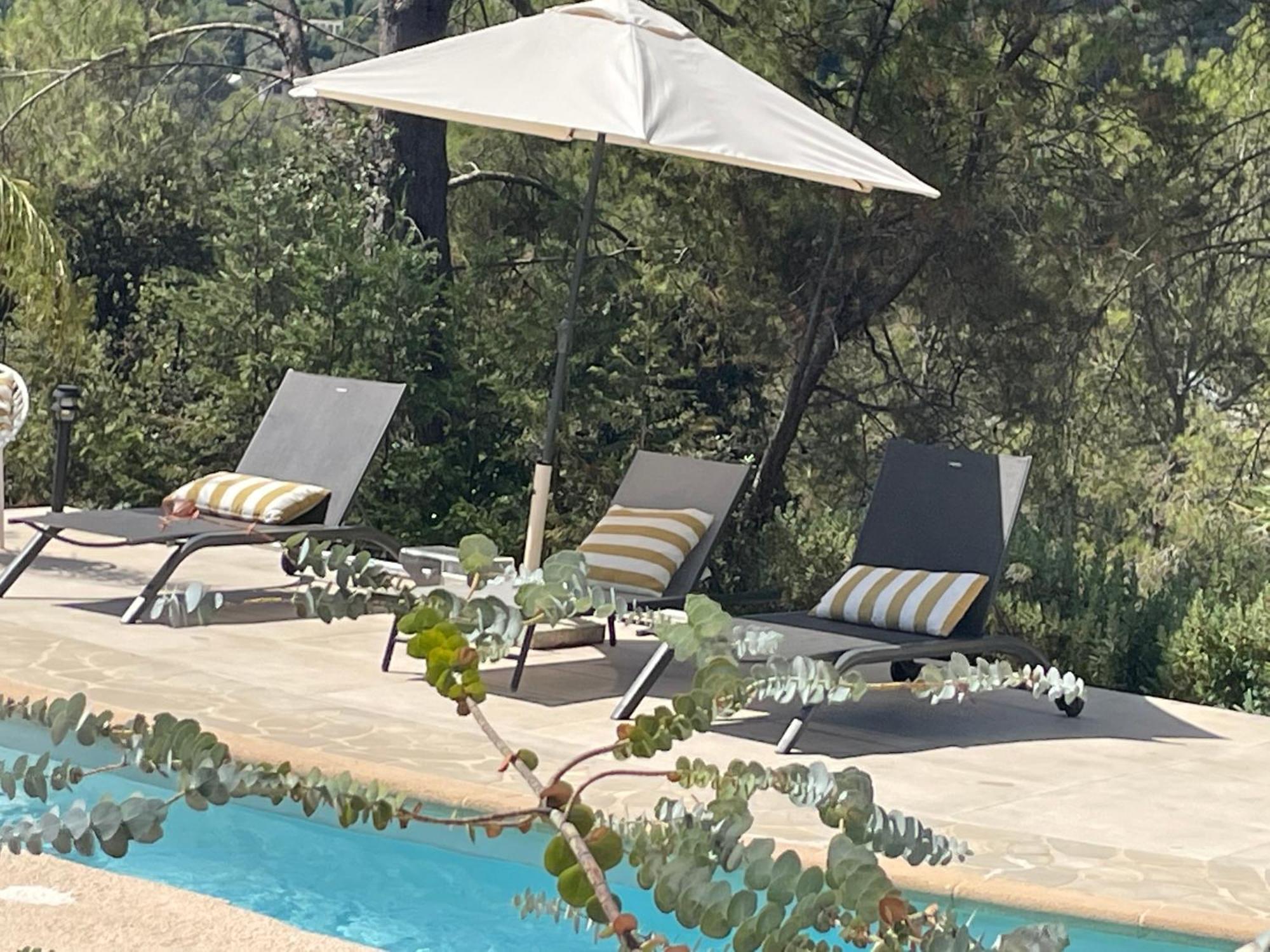 La Villa Des Carriers- Maison Avec Piscine Proche Mer Roquefort Les Pins Kültér fotó